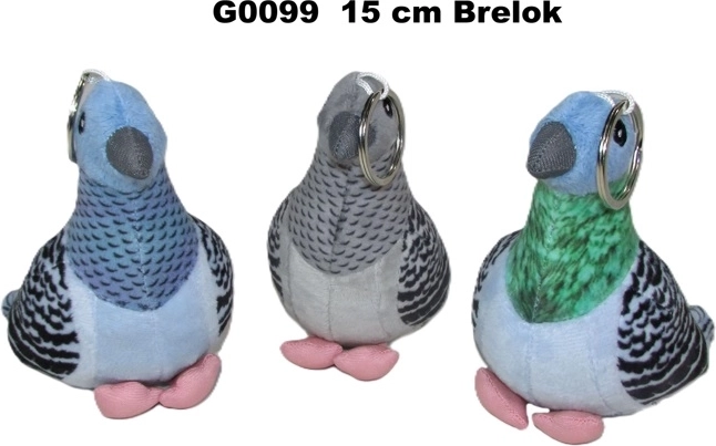 Plišani privjesak golub 15 cm (3 varijante)