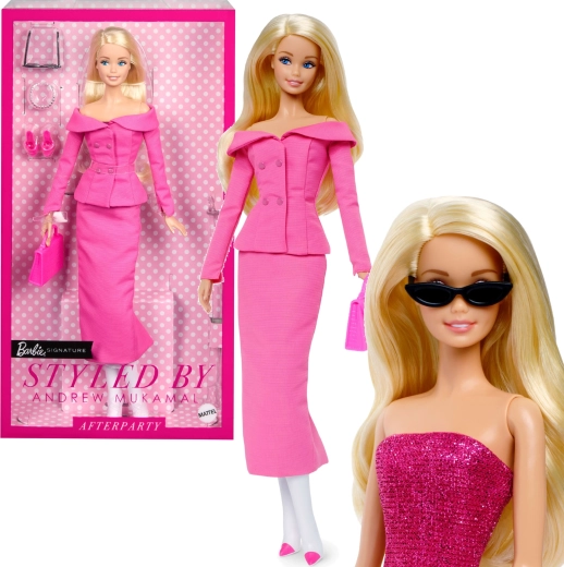 Mattel Barbie Signature kolekcionarska lutka deluxe u ružičastom setu Day to Night, styled by Andrew Mukamal