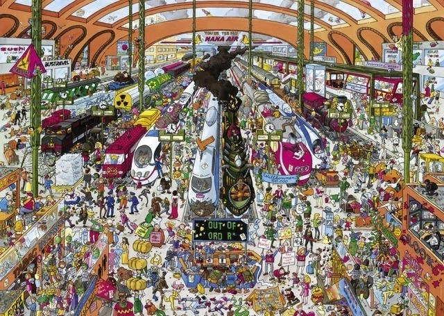 Heye puzzle željeznički kolodvor 2000 dijelova