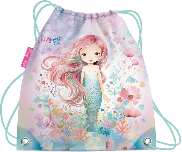 School drawstring bag for slippers Mermaid (mermaid) - 1 piece