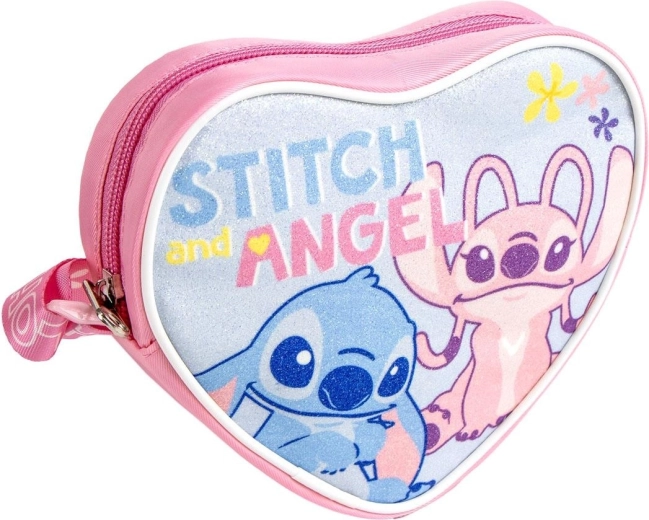 Dječja torbica Disney Stitch u obliku srca preko ramena