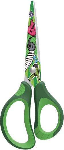 Škare za školu KEYROAD Tattoo Soft 15 cm zelene