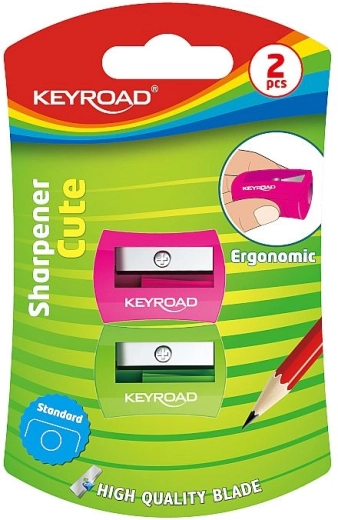 Keyroad Nugget Sharpener, set of 2, plastic