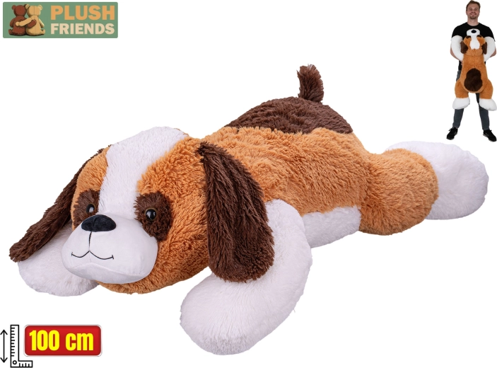 Plišani bernardin 100 cm – ležeći mazilac iz kolekcije Plush Friends