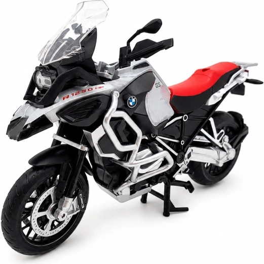 Model motocikla MSZ BMW R1250GS Adventure srebrni 1:12 - 1 komad