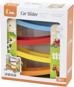 Viga wooden car ramp with slide – farm