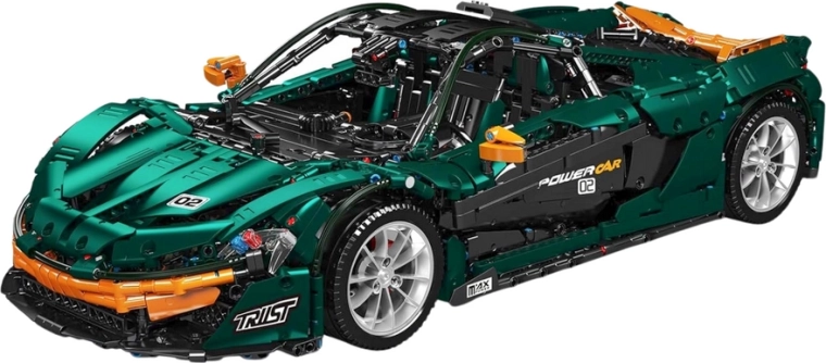 Konstruktorski set sportski automobil zeleni 3268 dijelova