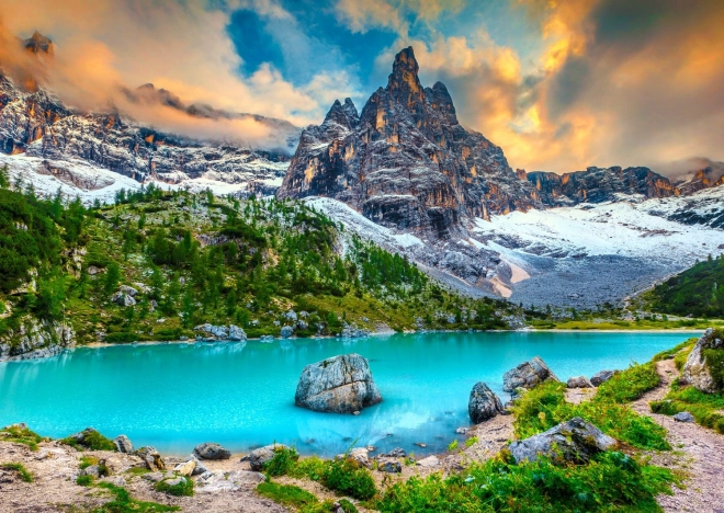 ENJOY puzzle – jezero Sorapis, Dolomiti (Italija), 1000 dijelova