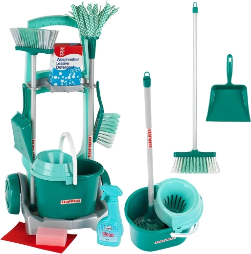 Dječja kolica za čišćenje LEIFHEIT s mopom, metlom i dodacima KLEIN