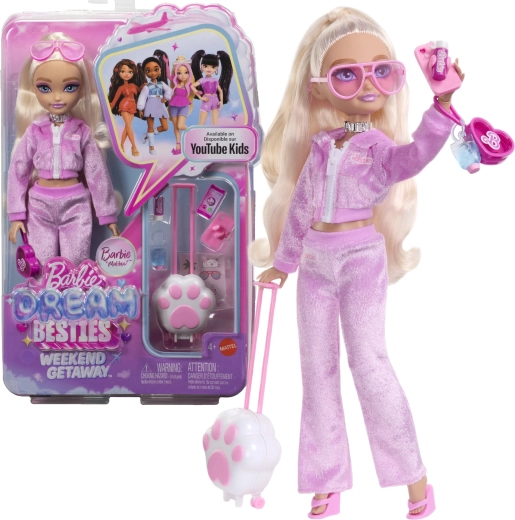 Barbie Dream Besties Barbie „Malibu“ vikend izlet – modna lutka s dodacima