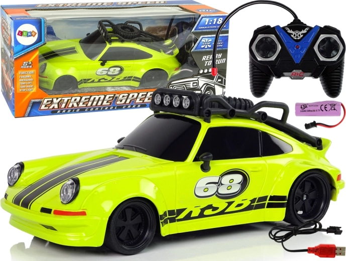 Sportski automobil 1:18 Zeleni rezervni kotač Pilot