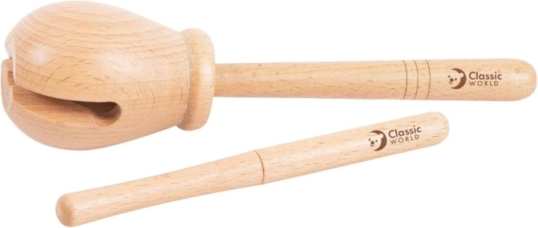 Drveni ritmički woodblock CLASSIC WORLD EDU