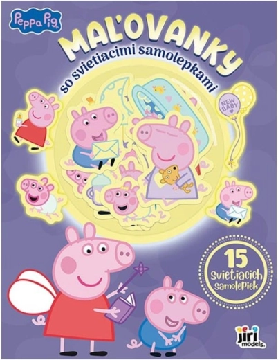 Bojanka sa svjetlećim naljepnicama Pepa Prase