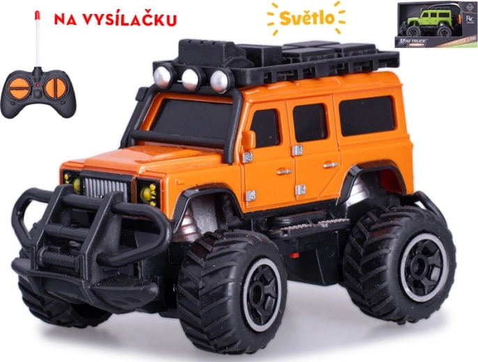 RC terensko vozilo 1:43 sa svjetlima, 27 MHz, 14 cm