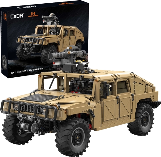 Konstrukcijski set CaDA terensko vozilo HUMVEE 53 cm – vojni off-road, 3935 dijelova