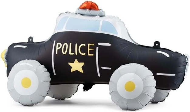Folijski stojeći balon policijsko vozilo mix - 1 komad