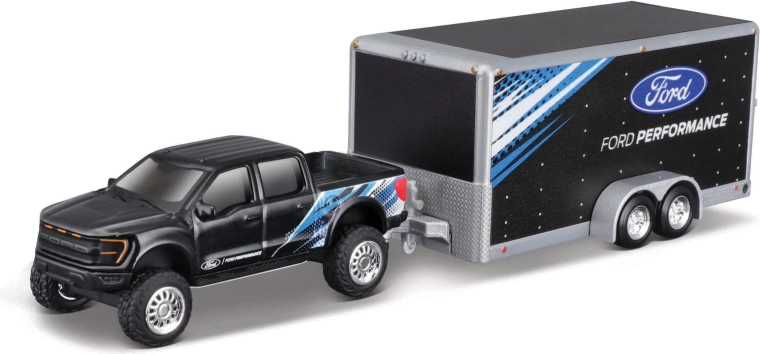 Maisto Ford F-150 SVT Raptor s prikolicom 1:64