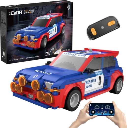 Stavebnica CaDA RC auto RENAULT 5 Maxi Turbo 1:20 (282 dijela)