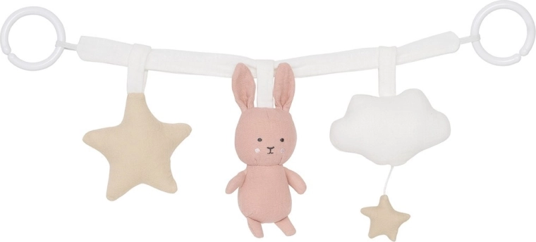 Jabadabado stroller toy bunny pink