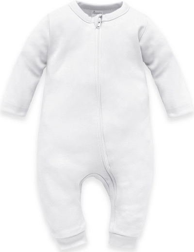 Pinokio baby zip-up sleepsuit without footies Lovely Day white, size 56