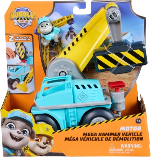 Rubble & Crew funkcijsko građevinsko vozilo Motor – interaktivna dizalica s dodacima