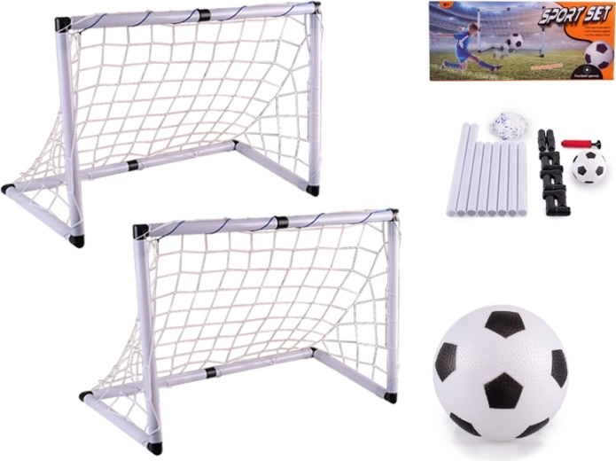 Set od 2 nogometna gola s loptom i pumpicom