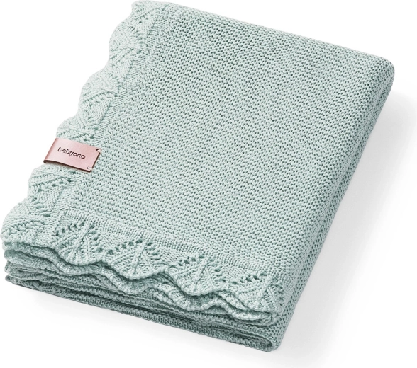 Babyono pletena bambusova dekica green 75 × 100 cm