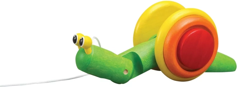 PlanToys pull-along snail