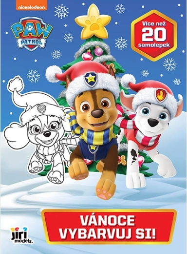 Bojaj! Paw Patrol – božićna bojanka s naljepnicama