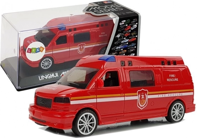 Vatrogasno vozilo s navijačim pogonom sa svjetlima i zvukom