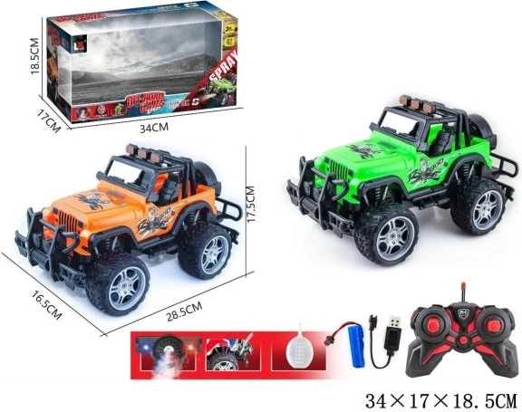 Radio-controlled Jeep with charger