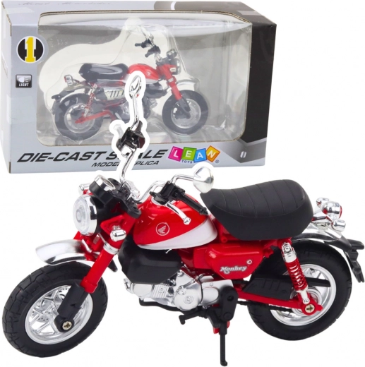 Motocikl retro metalni crveni 1:12