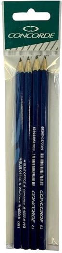 Grafitne olovke CONCORDE Blue Office – set 4 kom