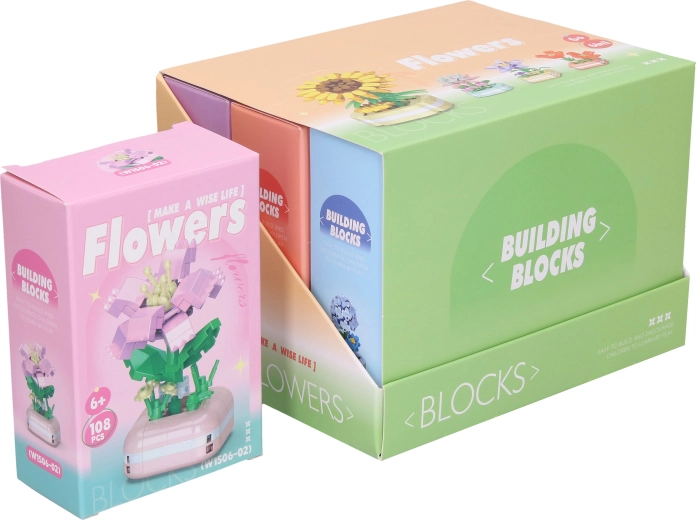 Mini flower building set - 1 piece