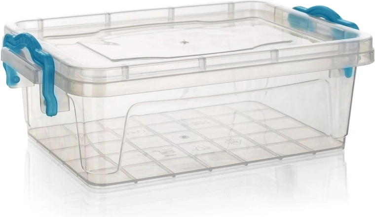 Kutija Gema pravokutna 0,5 l s tirkiznim ručkama