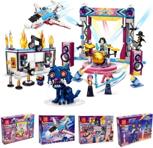 K-Pop Demon Hunters građevni set 214 dijelova