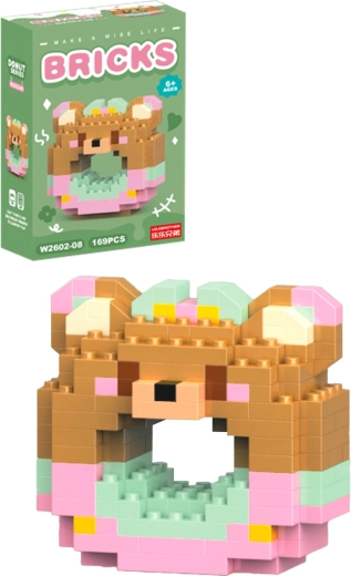 Donut bear girl building set (169 pieces)