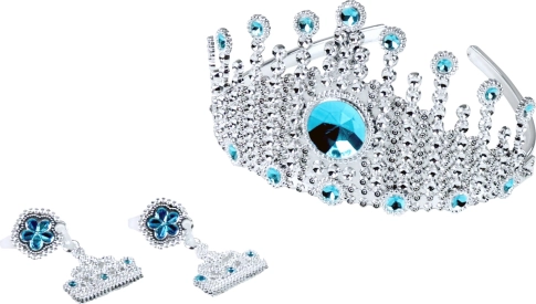 Princezina kruna s naušnicama Zimsko kraljevstvo