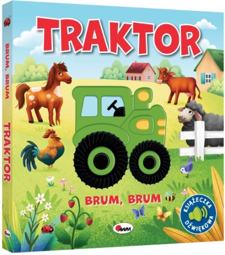 Brum Brum traktor – osjetilna knjižica sa zvukovima za djecu