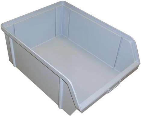 Kosa skladišna kutija 150 × 100 × 70 mm, 3 kg, siva, plastika