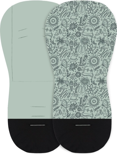 Petite&Mars podloga za kolica Foamy green hipster