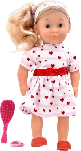 Dolls World lutka Charlotte 36 cm – ružičasta princeza sa srcima