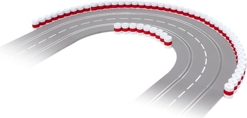 Protective wall for slot car tracks 1:32 (24 pcs)