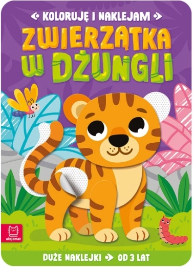 Bojam i lijepim: Životinje u džungli – kreativna knjižica s naljepnicama