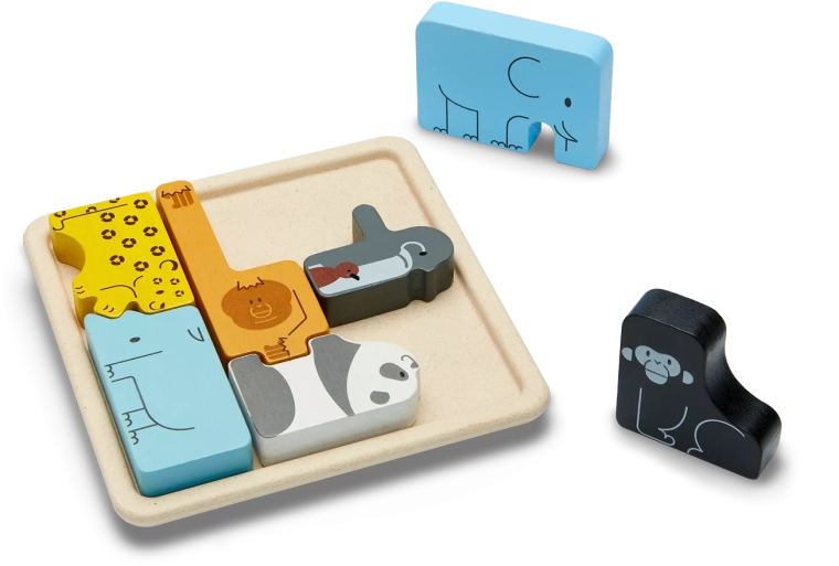 PlanToys wooden animal peg puzzle