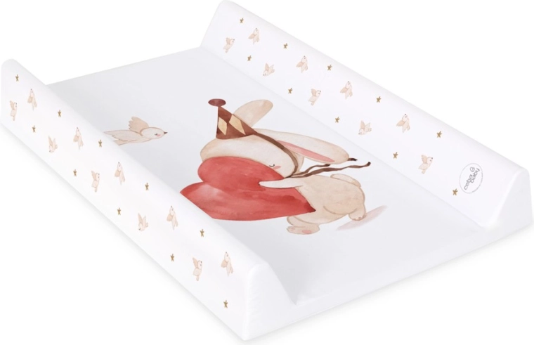 Ceba Baby dvoslojna (2-rubna) podloga za previjanje s čvrstom pločom 50×70 Ultra Light Pierrot