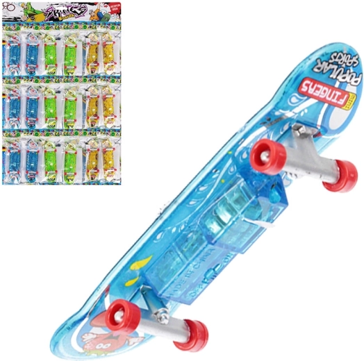 Prstni skateboard sa svjetlom – set 18 kom