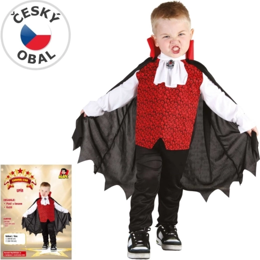 Children's vampire carnival costume, 92–104 cm