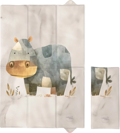 Ceba Baby putna podloga za presvlačenje Basic cosy hippo 60 × 40 cm
