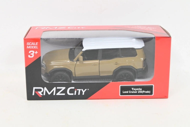 Toyota Land Cruiser metalni model auta smeđe-žute boje